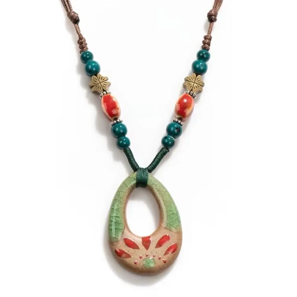 Boho flower Necklace N1901